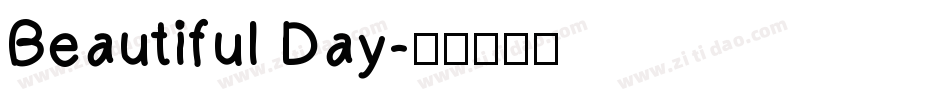 Beautiful Day字体转换